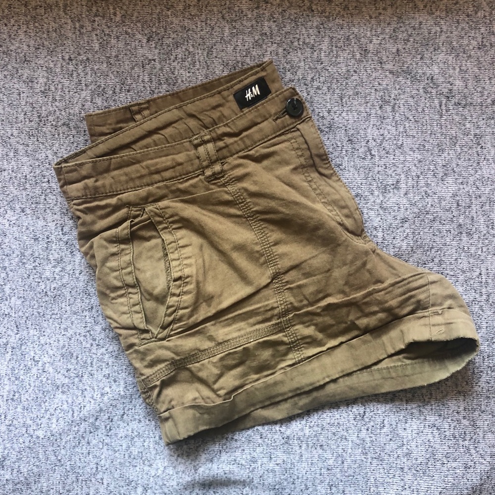 Classic H&M Olive Green Shorts.